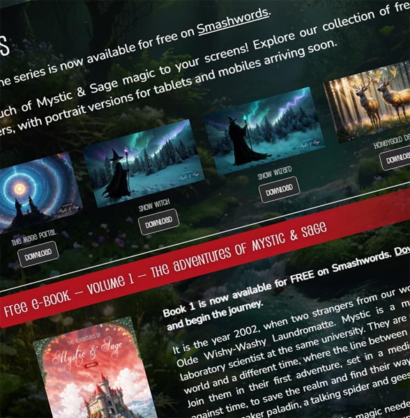 Freebies | The Adventures of Mystic & Sage | Click to enlarge